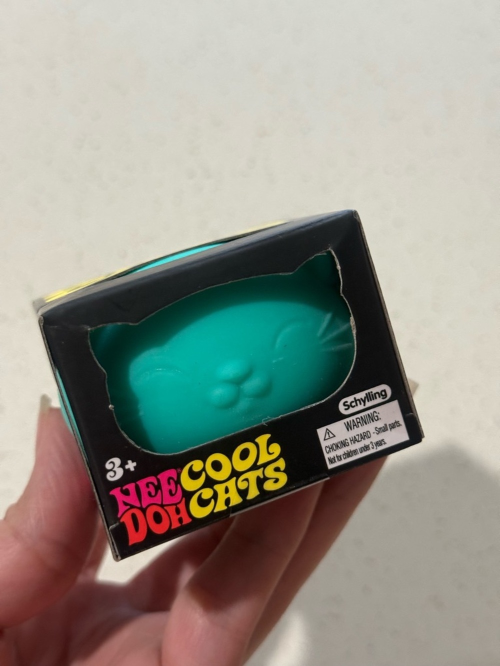 Schylling NeeDoh Cool Cats Teal Stress Toy - Kids